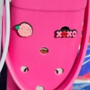 Pink Kids Clogs with Fun Charms